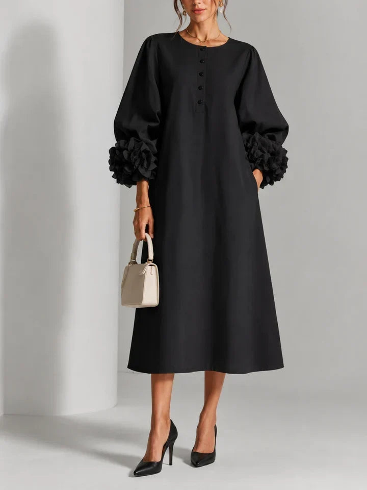 LILIANA - ROBE MIDI FLORALE ÉLÉGANTE