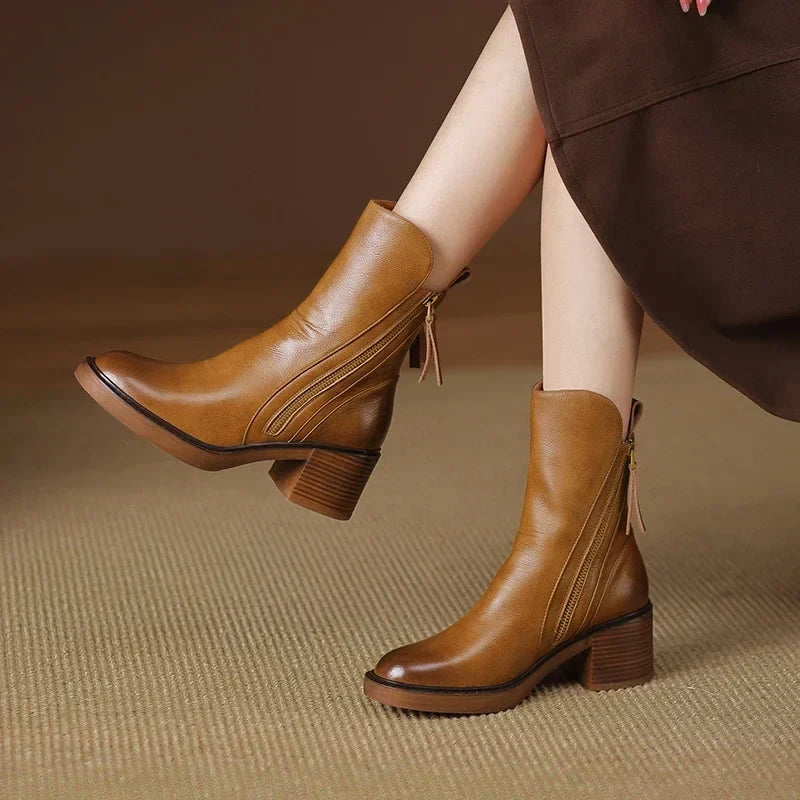 Margaret™ | Bottes en Cuir Élégantes