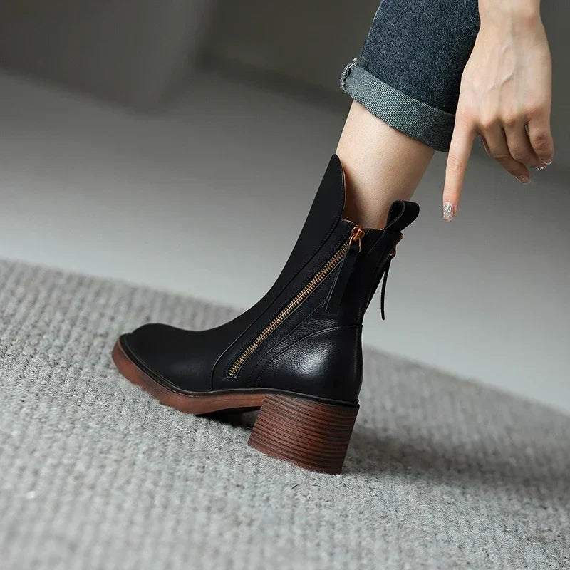Margaret™ | Bottes en Cuir Élégantes