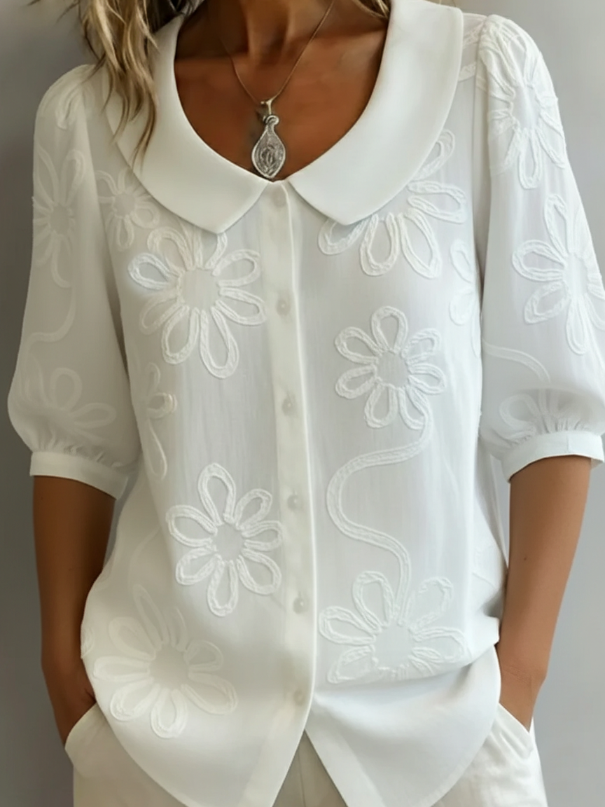 Aurélie™ — Blouse légère florale élégance naturelle