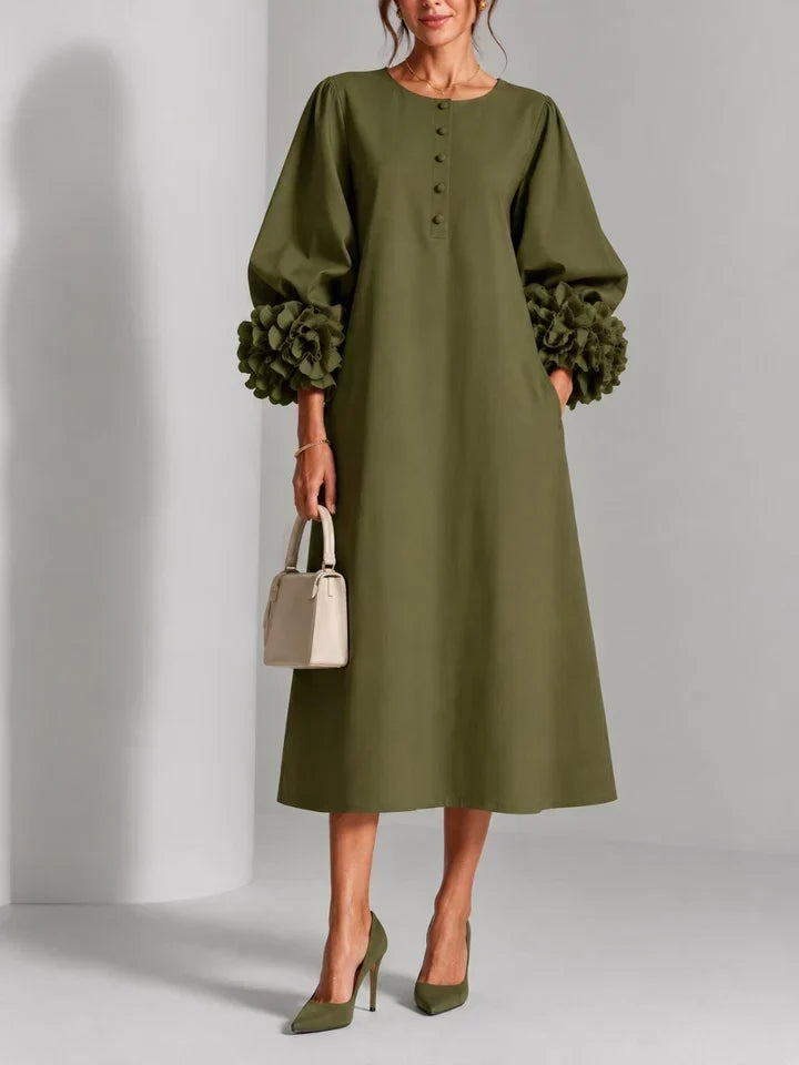 LILIANA - ROBE MIDI FLORALE ÉLÉGANTE