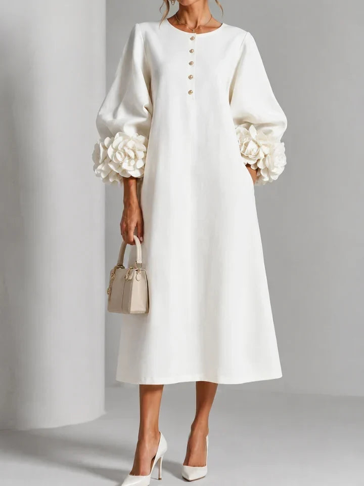 LILIANA - ROBE MIDI FLORALE ÉLÉGANTE