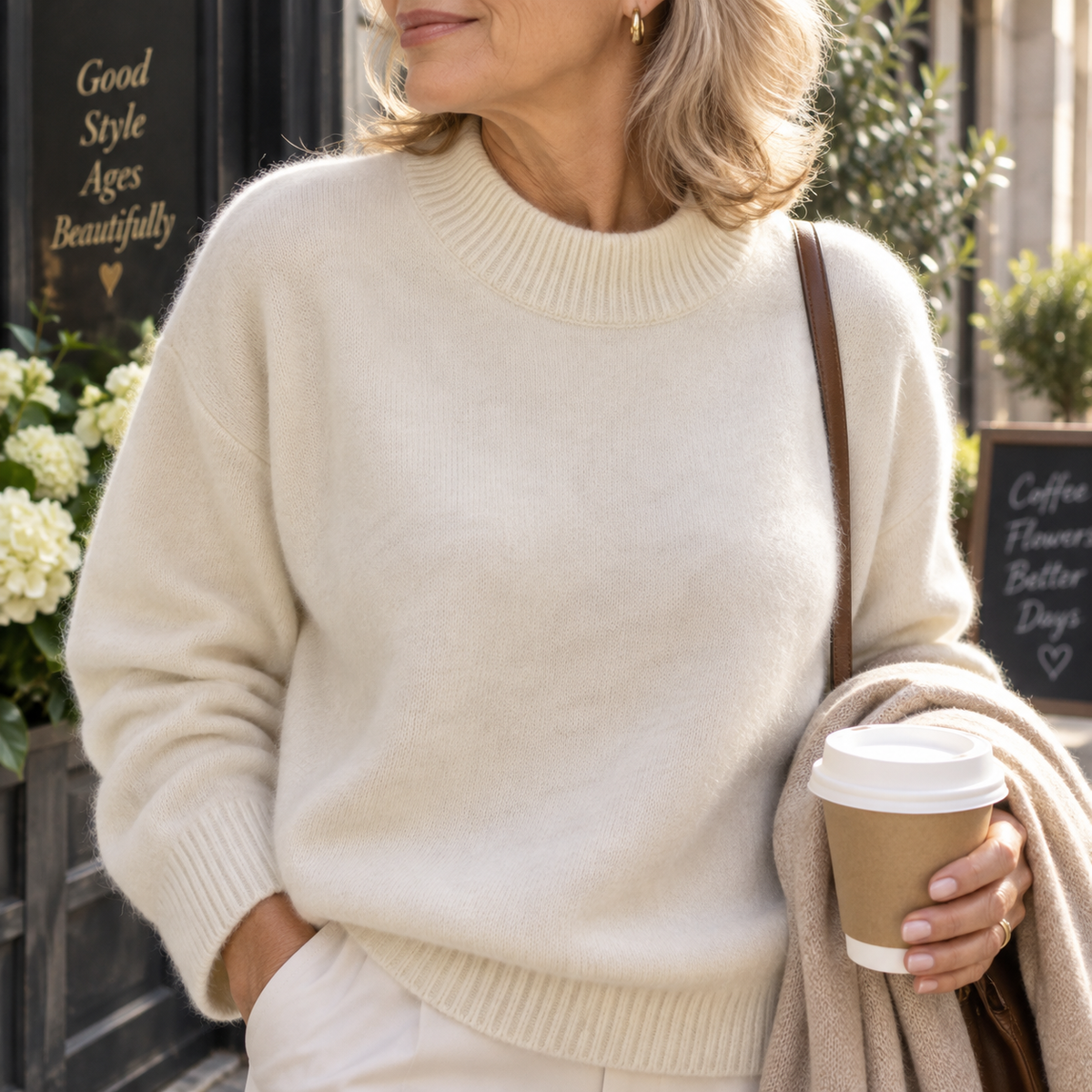 Bellamy | Pull Col Montant en Mélange de Cachemire
