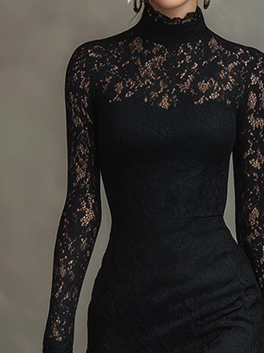 Mariette — Robe longue en dentelle