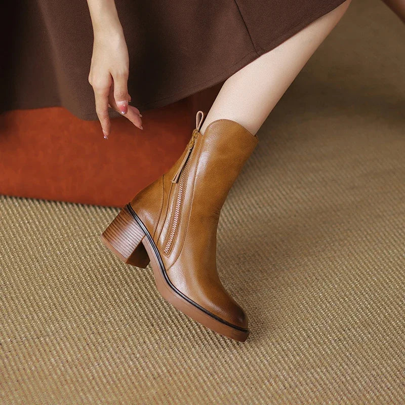 Margaret™ | Bottes en Cuir Élégantes