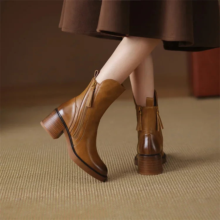 Margaret™ | Bottes en Cuir Élégantes