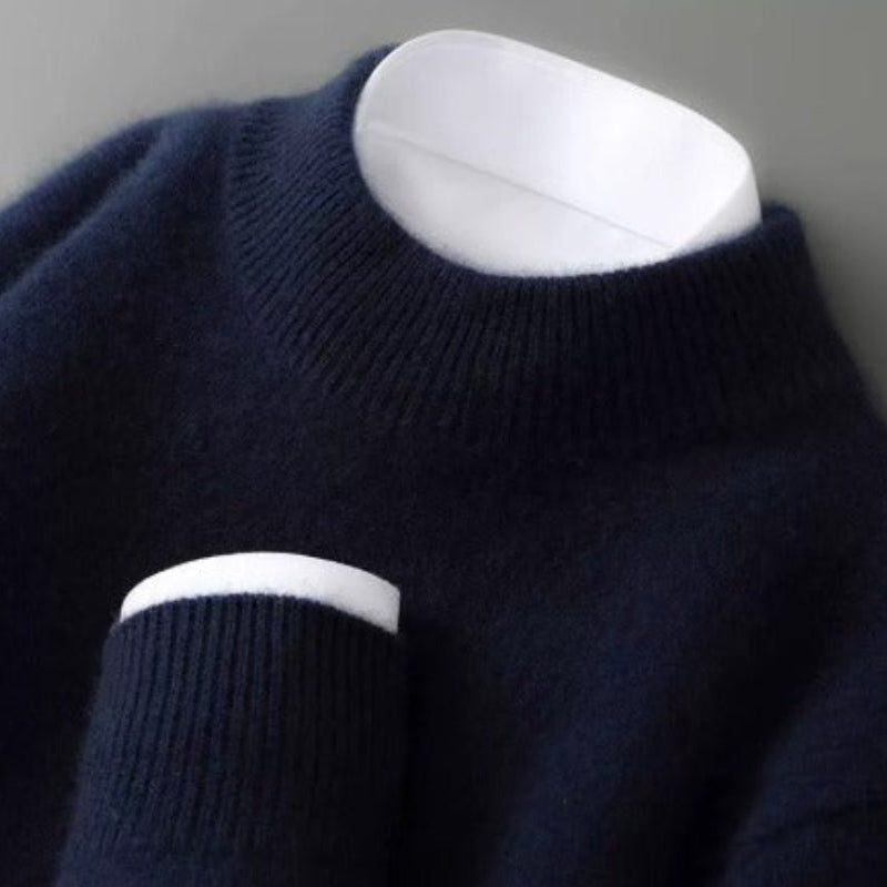 Bellamy | Pull Col Montant en Mélange de Cachemire