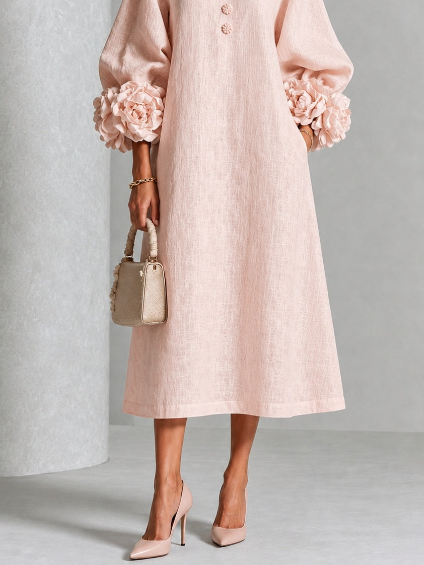 LILIANA - ROBE MIDI FLORALE ÉLÉGANTE