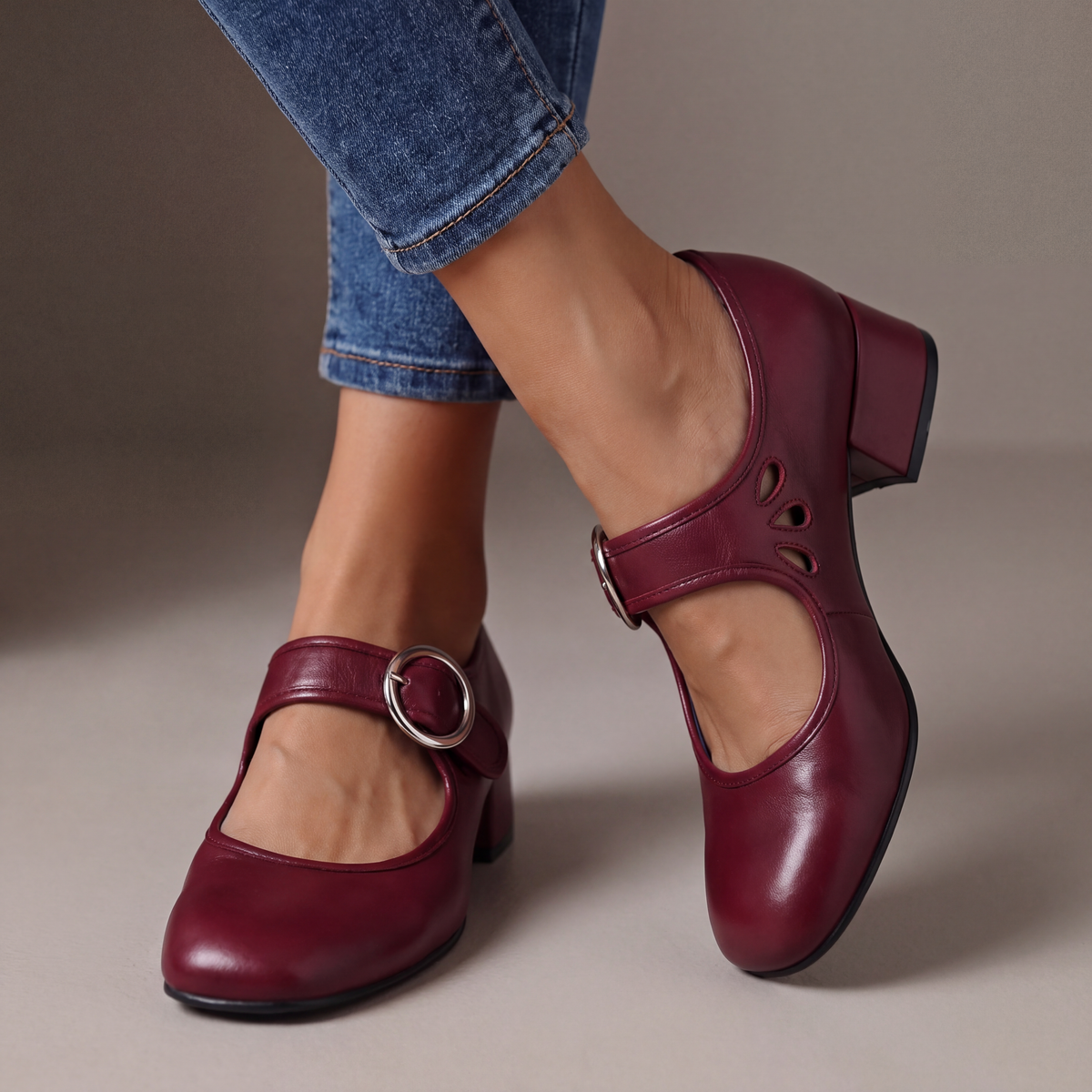 Josephine | Mary Janes en cuir confort