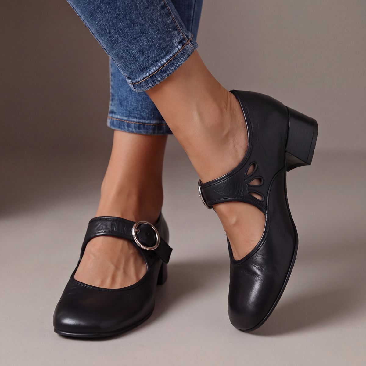 Josephine | Mary Janes en cuir confort