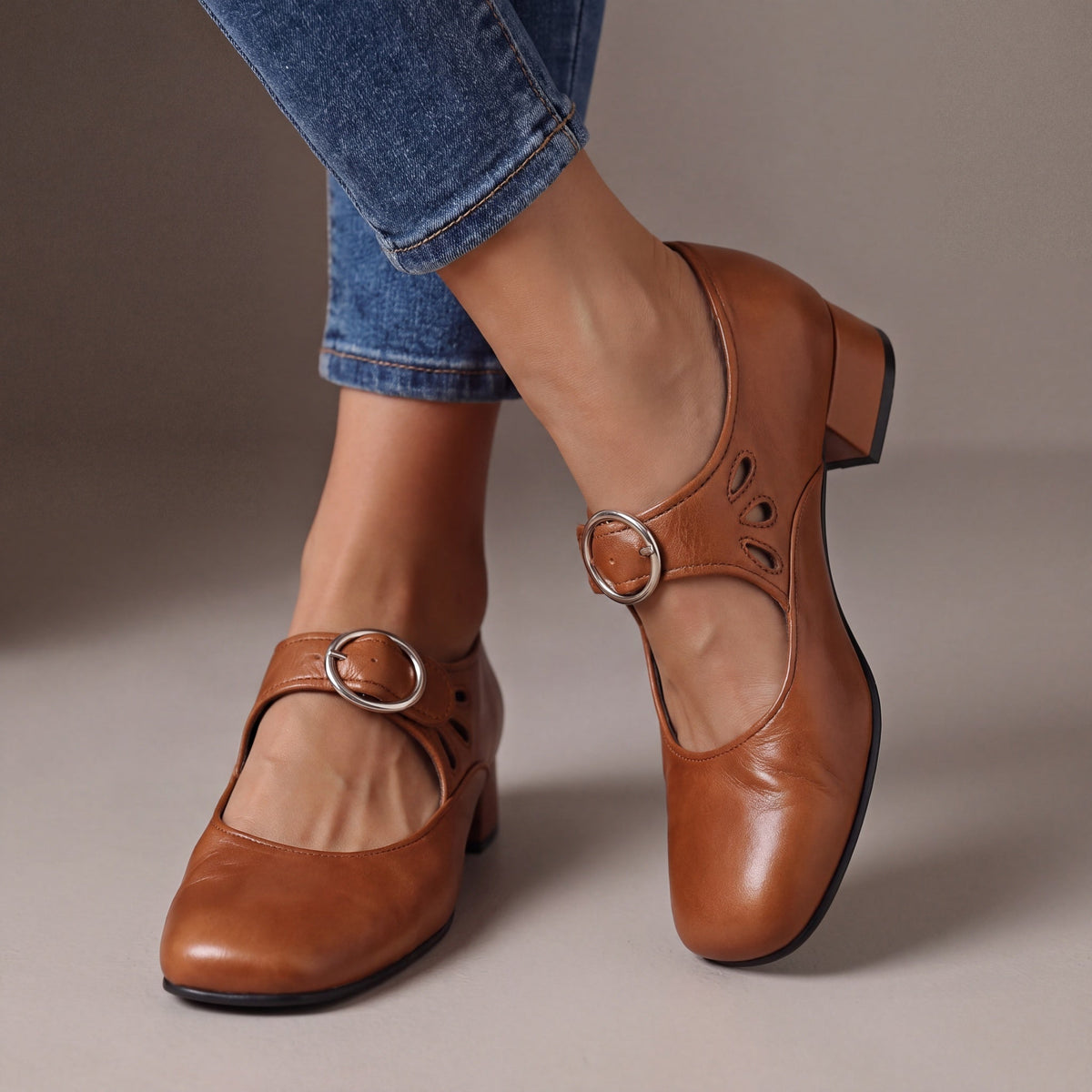 Josephine | Mary Janes en cuir confort